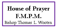 House of Prayer- wooten