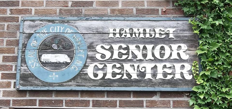 hamlet senior center sign