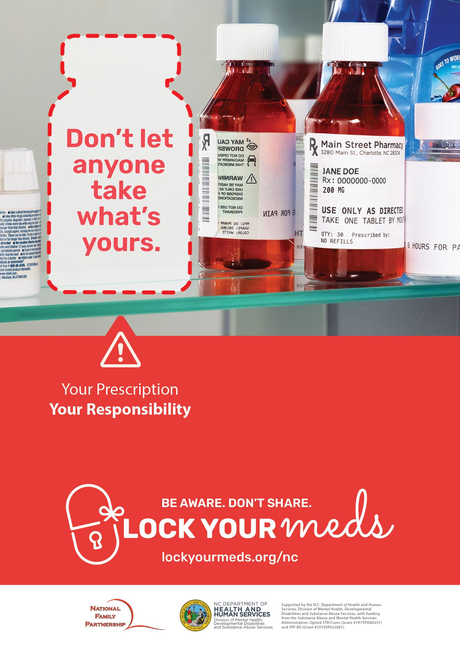 Lock your meds post card image
