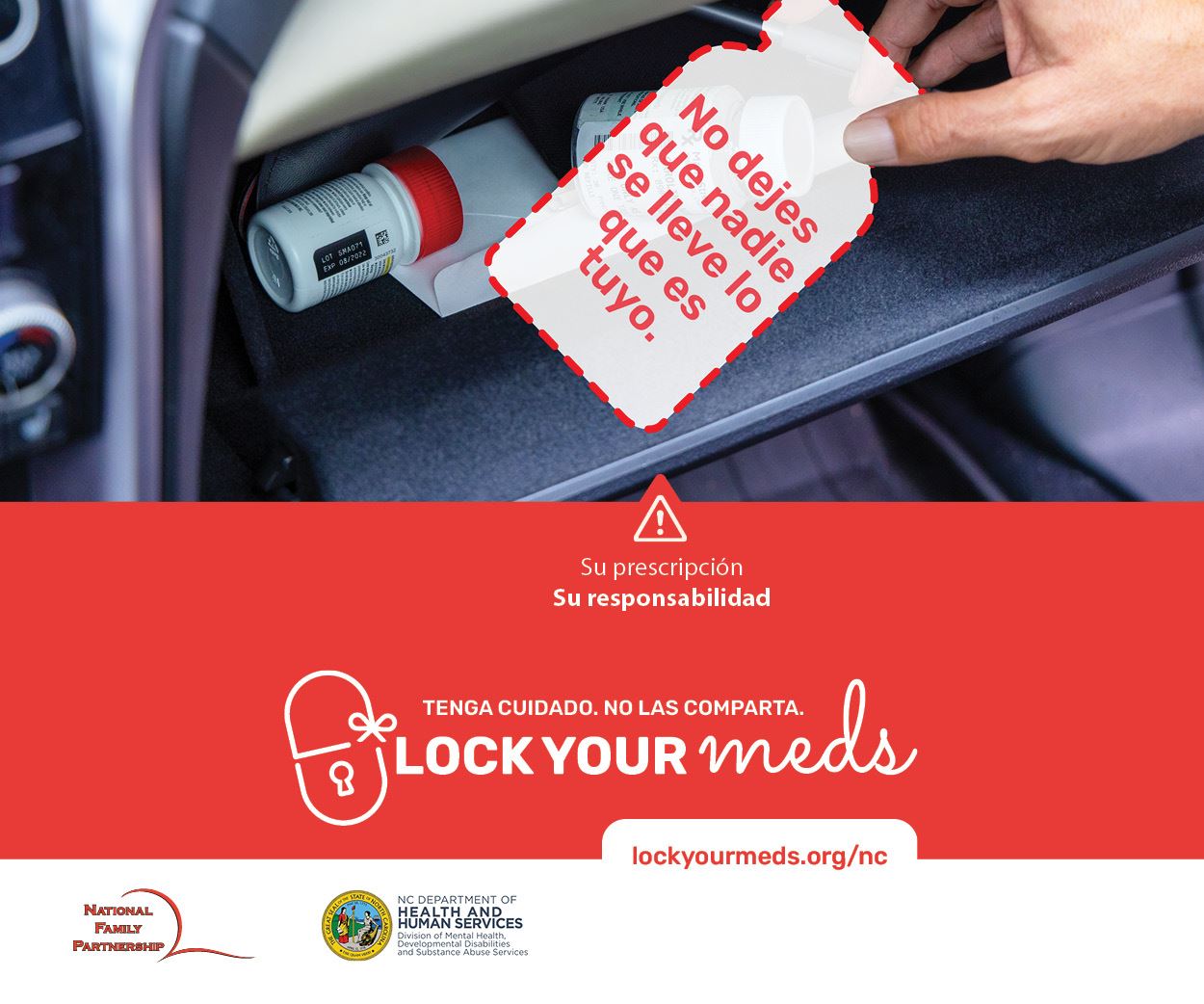 Lock Your meds Spanish version image